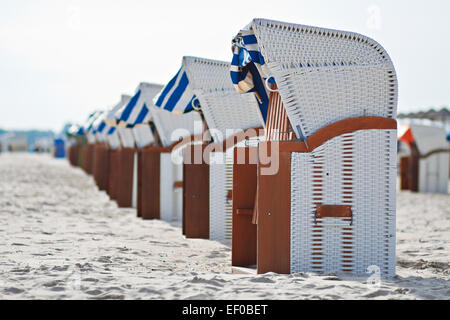 Strandkörbe. Stockfoto