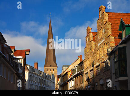 Die östlichen alten Hansestadt Rostock. Stockfoto