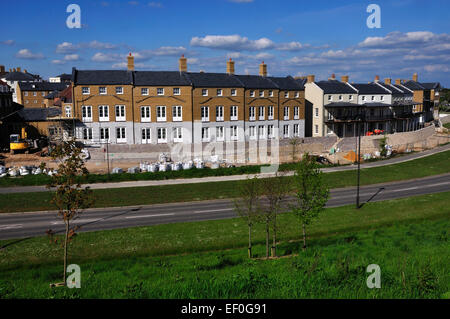 Ein Blick auf das neue Dorf Verkehrssysteme Dorchester Dorset UK Stockfoto