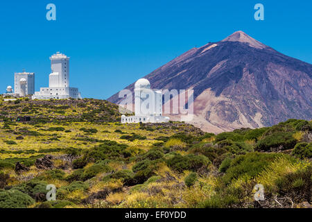 Das Observatorio del Teide auf Teneriffa Stockfoto