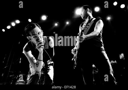 BARCELONA, Spanien - SEPT 8: Micah P. Hinson Band führt Trompe le Monde Rekord von Pixies im Apolo. Stockfoto