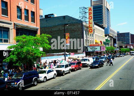 Das Apollo Theater in New York City gehört zu den ältesten und berühmtesten Konzerthallen in den Vereinigten Staaten. Stockfoto