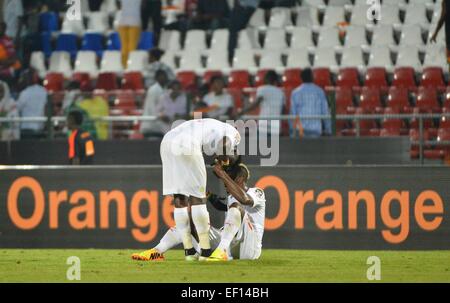 Äquatorial-Guinea. 23. Januar 2015. Afrikacup der Nationen Fußball. Südafrika vs. Senegal. Celebration von Senegalais © Aktion Plus Sport/Alamy Live-Nachrichten Stockfoto