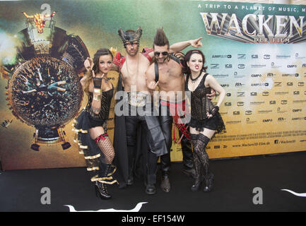 Weltpremiere von Wacken 3D im Cinemaxx Dammtor.  Mitwirkende: Kamikaze Kings wo: Hamburg, Deutschland bei: 22. Juli 2014 Stockfoto