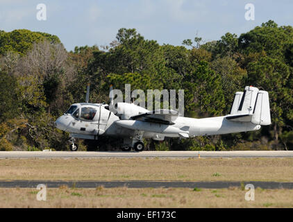 Altes Propellerflugzeug im Ruhestand aus der uns Marine OV - 1D Stockfoto