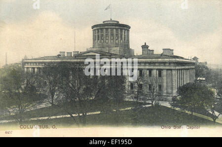 Das Ohio State Capitol in Columbus dient als Sitz der Landesregierung. Es ist ein architektonisches Wahrzeichen mit einer reichen Geschichte und Bedeutung in der Politik von Ohio. Stockfoto