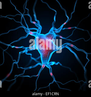 Neuronen abstrakten Hintergrund Stockfoto