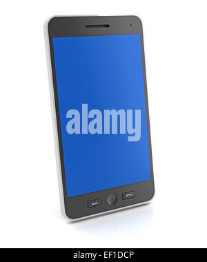 Generische schlanke Smartphone, 3d render Stockfoto