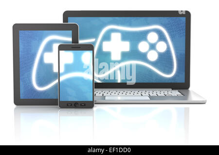 Cross-Plattform-Gaming- Stockfoto