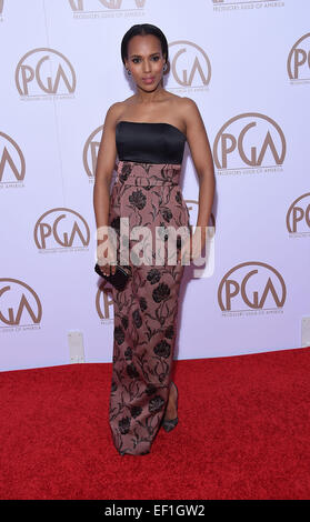 Century City, Kalifornien, USA. 24. Januar 2015. Kerry Washington kommt für die 2015 Hersteller Guild Awards im Hyatt Regency Century Plaza. © Lisa O'Connor/ZUMA Draht/Alamy Live-Nachrichten Stockfoto