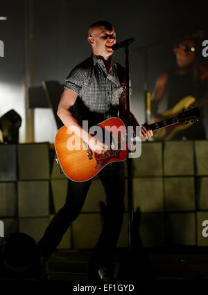 Die Schlacht bei Hard Rock Live! in der Seminole Hard Rock Hotel & Casino mit: Isaac Slade Where: Hollywood, Florida, Vereinigte Staaten, wann: 22. Juli 2014 Stockfoto