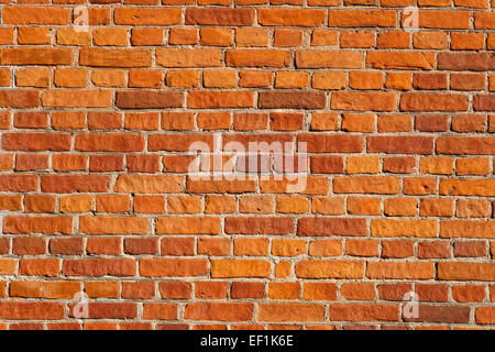 Rote Ziegel Wand Hintergrund Stockfoto