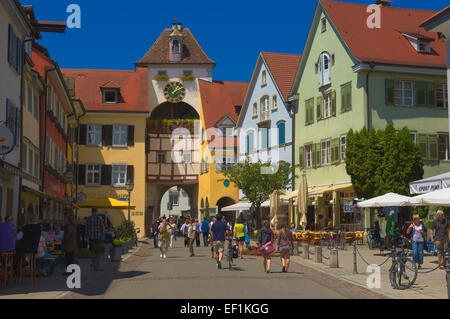 Meersburg, Altstadt, Schloss, Bodensee, Bodensee, Baden-Württemberg, Deutschland, Europa Stockfoto