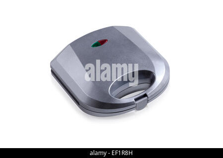 Electric Sandwich Maker Maschine auf weißem Hintergrund Stockfoto
