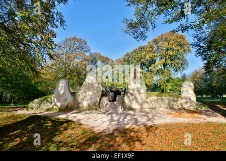 Wayland Schmiede neolithischen Dolmen Ashbury; Oxfordshire; UK Stockfoto