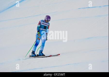 St. 25. Januar 2015. Moritz, Switzerland.Tina Labyrinth der SLO konkurriert, während der Audi FIS Ski World Cup Damen Super-G in St. Moritz © Action Plus Sport/Alamy Live News Stockfoto