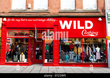 Die wilde Bekleidungsgeschäft auf Broad Street, Nottingham, England, Vereinigtes Königreich Stockfoto