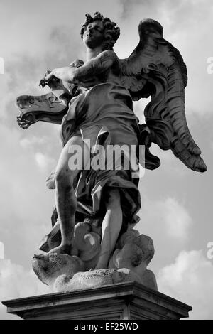 Engel auf Ponte San Angelo, Rom, Italien. Stockfoto