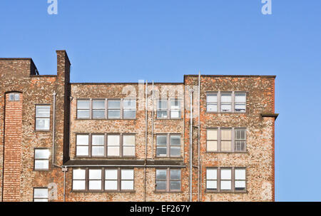 Teil von einem rotem Backstein Industriehalle Builidng in Manchester, UK Stockfoto