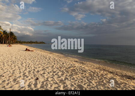 Der Strand von Playa Girón, Schweinebucht, Matanzas, Kuba Stockfoto