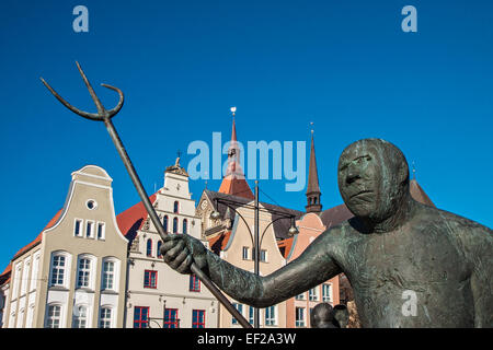 Skulptur in Rostock (Deutschland) Stockfoto