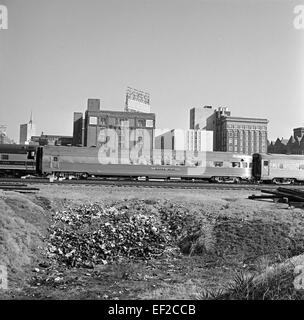 [Fort Worth & Denver City, Boardrestaurant 270, "Silbertablett"] Stockfoto