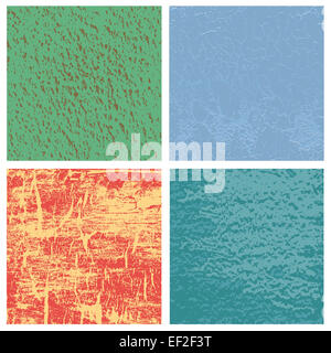 Set aus vier original-Texturen. Stockfoto