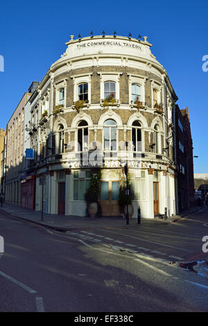 Kommerzielle Taverne, Commercial Street, Shoreditch, London E1, Vereinigtes Königreich Stockfoto