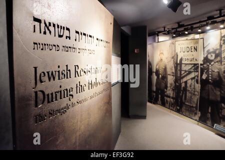 Kibbuz Lochame Hagetaot, Israel. 26. Januar 2015. 1949 gegründet, ist das Ghetto Fighters' House Museum im Kibbuz Lochame Hagetaot, der Ghetto-Kämpfer Kibbuz, das erste Holocaust Memorial Museum in der Welt. Bildnachweis: Nir Alon/Alamy Live-Nachrichten Stockfoto