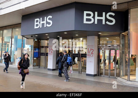 Eine allgemeine Ansicht des BHS zu speichern, auf der Oxford Street, London Stockfoto