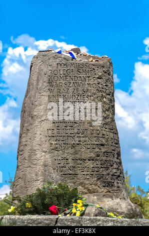 Spuren der jüdischen Ghetto - Mila 18 Denkmal Stockfoto