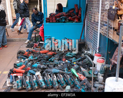 Hong Kong 2015 - Flohmarkt in Kowloon Apliu street Stockfoto