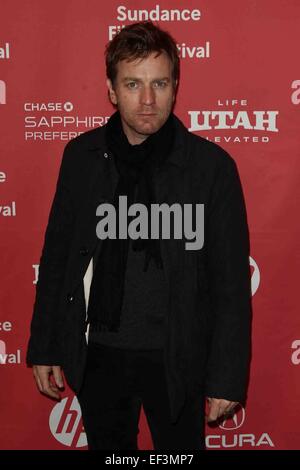 Park City, Utah, USA. 25. Januar 2015. Schauspieler Ewan McGregor besucht die Premiere der "letzten Tage in der Wüste '' in der Eccles Mitte. © Debby Wong/ZUMA Draht/Alamy Live-Nachrichten Stockfoto