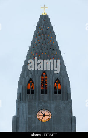 Hallgrímskirkja (Hallgrim der Kirche), Reykjavik, Island Stockfoto
