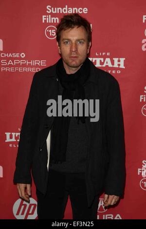 Park City, Utah, USA. 25. Januar 2015. Schauspieler Ewan McGregor besucht die Premiere der "letzten Tage in der Wüste '' in der Eccles Mitte. © Debby Wong/ZUMA Draht/Alamy Live-Nachrichten Stockfoto