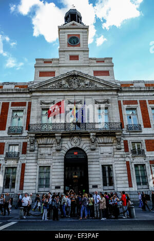 Puerta del Sol, Madrid, Spanien Stockfoto