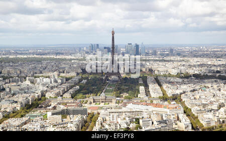 Luftbild Panorama von Paris, Frankreich Stockfoto