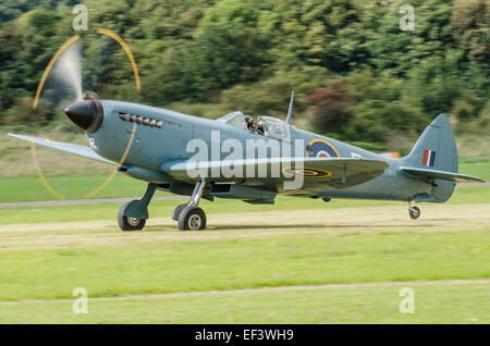 Eine restaurierte Spitfire PR XI fotografische Aufklärungsversion im Besitz von Peter Teichman vom Hangar 11 Stockfoto