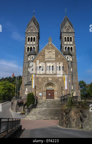 Die Kirche der Heiligen Cosmas & Damian, Clervaux, Luxemburg Stockfoto