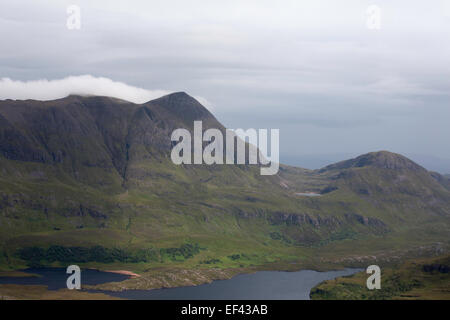 Cul Mor von Stac Pollaidh Inverpolly National Nature Reserve Assynt in der Nähe von Ullapool Schottland Stockfoto