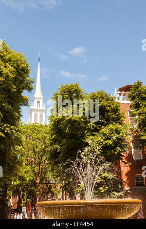 Old North Church, auch bekannt als Christ Episcopal Church, Salem Street, North End, Boston, Massachusetts, USA Stockfoto