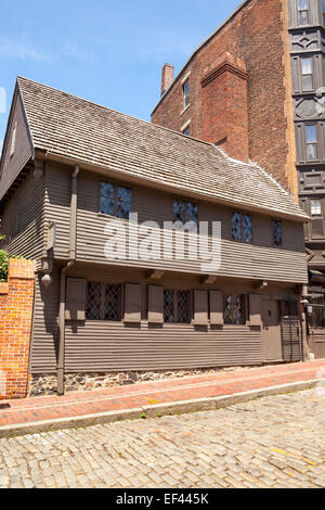 Paul Revere House, 19 North Square North End, Boston, Massachusetts, USA Stockfoto