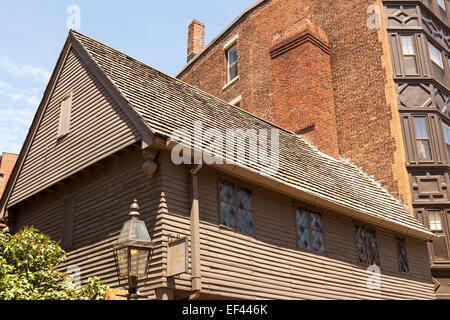 Paul Revere House, 19 North Square North End, Boston, Massachusetts, USA Stockfoto