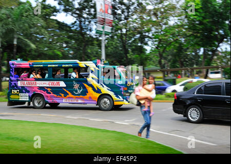 Cebu City Jeepney Philippinen Stockfoto