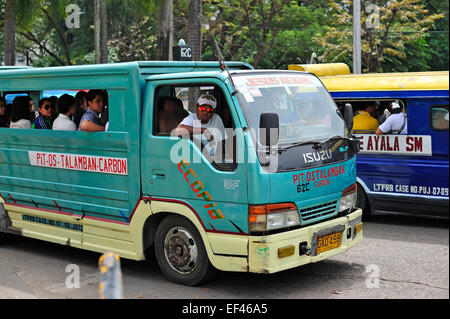 Cebu City Jeepney Philippinen Stockfoto