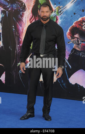 UK-Premiere von "Guardians of the Galaxy" statt in den Kinos Empire - Ankünfte mit: David Bautista Where: London, Vereinigtes Königreich bei: 23. Juli 2014 Stockfoto