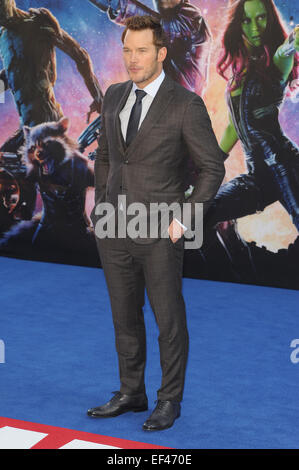 UK-Premiere von "Guardians of the Galaxy" statt in den Kinos Empire - Ankünfte mit: Chris Pratt wo: London, Vereinigtes Königreich bei: 23. Juli 2014 Stockfoto