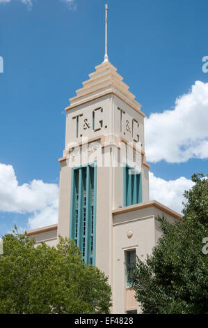 Hume Highway Road-Trip, Australien: Versicherung Firmengebäude in Albury, New South Wales Stockfoto