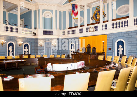 Der Senat Kammer, Massachusetts State House, Beacon Street, Boston, Massachusetts, USA Stockfoto