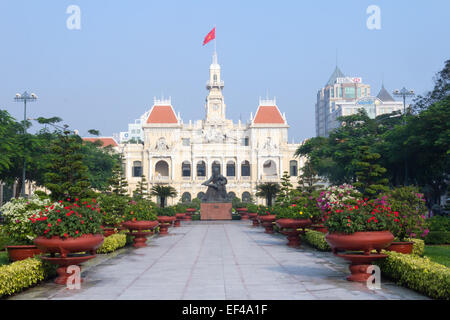 Peoples Committee Gebäude, Ho-CHi-Minh-Stadt Stockfoto